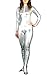 TOMSUIT Unicolor Shiny Metallic Zentai Catsuit, Front Open