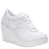 Volatile Women's Cash Sneaker,White,7 M US