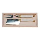 Laguiole French 2 piece cheese serving set in elegant box