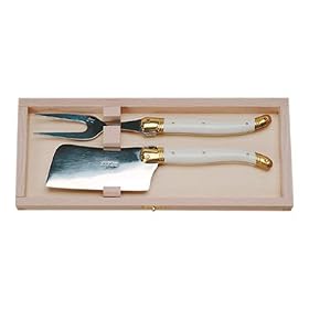 Laguiole French 2 piece cheese serving set in elegant box by Laguiole