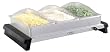 Broilking NBS-3SP Stainless Professional Triple Buffet Server With Clear Lids