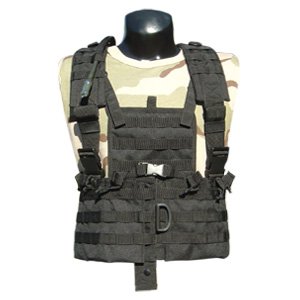 SportingGoods: MOLLE Military Modular Chest Rig w/Hydration Carrier  BLACK