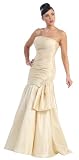 Strapless Taffeta Dress Prom Long Gown #2754