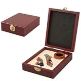 Chianti-Wine Accessory Box 3pc set-Burled Wood