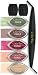 Cat's Eye Chalk Set w/Stylus: Oliv Pstl/Chsnt Roan/Wrm Red/Rose/Bisque