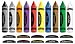 Office Products : LITTLE FOLKS VISUALS CRAYONS IN ENGLISH & SPANISH FLANNELBOARD SET