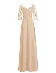 Lace Chiffon Bridesmaid Dress/Mother-of-the-Bride Dress 