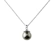 Sterling Silver Black Shell Pearl Pendant