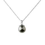 Sterling Silver Black Shell Pearl Pendant