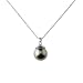 Sterling Silver Black Shell Pearl Pendant