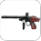 Bob Long 05 A-Bomb Paintball Gun Black to Red