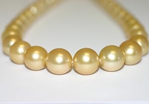 Rose Golden South Sea Pearl Necklace