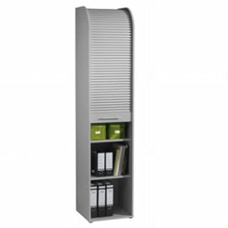 Rolloschrank 0756 Silber / Silber