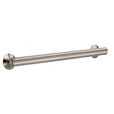 Safety First S1F5324SN 24 Inch Designer Grab Bar with Groove, Satin Nickel