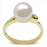Spring Drop Japanese Akoya Cultured Pearl Ring