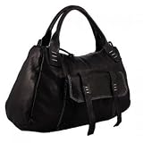 Sofia C. italienische Leder – Damentasche 48 cm, nero