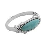 Turquoise and Silver X Ring