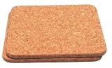 T&G 15039 Set x 4 Rect. Place Mats In Natural Cork 40x30cm