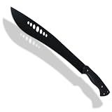 SE 20" Black Steel Machete w/ Sheath