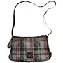 Women's Liz Claiborne Purse Handbag Plaid O Heritage Mosaic O w/ Key Chain