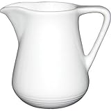 White Porcelain Tableware Milk Cream Jug 5oz box 12 Delicately Embossed Lined Pattern To Add Some Flair To Your Crockery Set