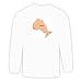 Long Sleeve T-shirt with vector, map, ontario Large White