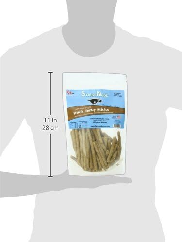 StickyNose Premium Duck Jerky Sticks in Resealable Bag, 8-Ounce
