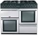 100cm Dual Fuel Range Cooker c/w 8 Burner Gas Hob Silver (COUNTRYCHEF100DF_SI)