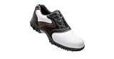 Foot Joy Contour Series Men's Golf Shoe White Black Smooth Distressed Charcoal