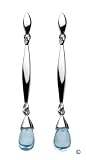 Image of Kit Heath Sterling Silver 50CZBT Ladies Bauble Briolette Blue Topaz Drops
