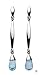 Kit Heath Sterling Silver 50CZBT Ladies Bauble Briolette Blue Topaz Drops