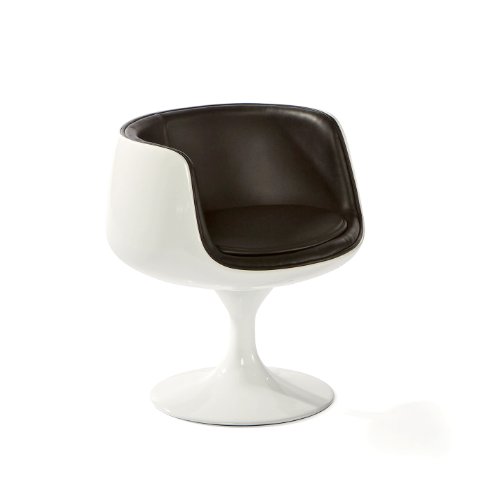 Retro Möbel Design Bar Stuhl Weiß / Schwarz