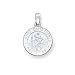 Jewelry : 14k White Gold Saint Christopher Medal Pendant