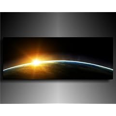 Leinwandbild Sonnenuntergang - Weltraum Bild 120x50cm k. Poster / Weitere Bilder - Leinwandbilder - Kunstdrucke - Foto auf Leinwand finden Sie bei Leinwandbilder org - Alle Bilder fertig gerahmt mit Keilrahmen