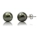 14k White Gold 10-11mm Perfect Round Black South title=