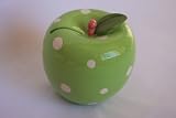 Kitchen & Housewares : Gisela Graham Green Apple Children's Ceramic Money Box / Piggy Bank