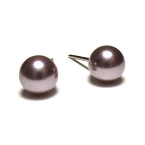 Swarovski Pearl Stud Earrings, 6mm