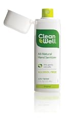 Cleanwell All-Natural Hand Sanitizer Original Scent, Pocket Size, 1-Ounce Spray Bottles (Pack of 6)