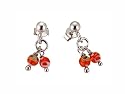 SCOUT Kinderschmuck, Ohrstecker 925 Sterling Silber, Kugeln aus Muranoglas