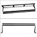 Beszin 1U 19 Inch Support Bar Black, for Cable Management, Patch Panel
