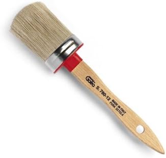 Borciani e Bonazzi : Lily Bristle Oval Varnish Brush : # 6 Ferrule 20 x 27 mm