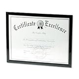 Document Frame, 8-1/2'x11', Black, Sold as 1 each