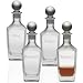 Liquor Decanters - Four Glass Bottle Set