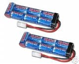 Two 8.4V 4200mAh Flat NiMH Battery Packs for Airsoft guns & RC cars with one 7.2V-12V Smart Charger