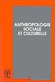 Anthropologie sociale et culturelle