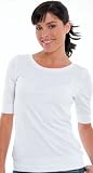Ladies' Sheer Jersey Longer Length Scoop Neck Modal T-shirt