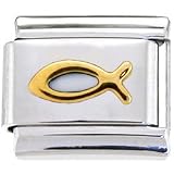 Gold RELIGIOUS FISH Italian Charm