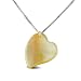 Gold Mother-of-Pearl Heart Pendant on a Sterling Silver Box Chain