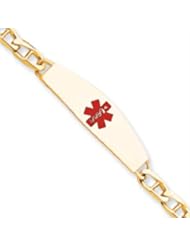 8 Inch 14k Gold Medical Jewelry Bracelet