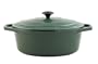 Paderno World Cuisine 10.625 by 8.25 Inch Green Oval Dutch Oven